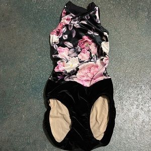 Floral Velvet Leotard